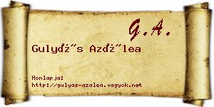 Gulyás Azálea névjegykártya